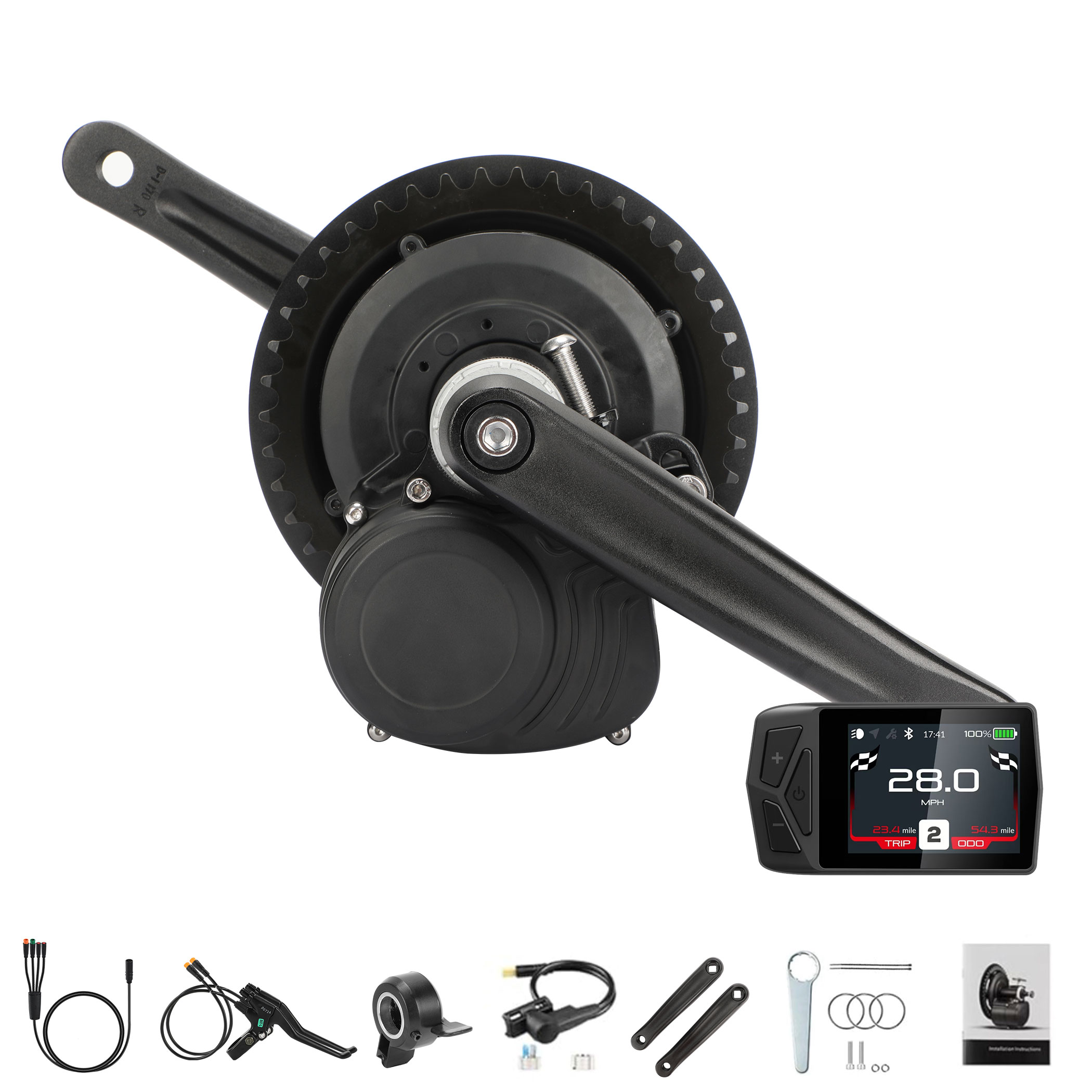 Torque Sensor Mid Drive Motor Kit - Zestaw silnika centralnego TONGSHENG TSDZ2B‑1T4 48V
