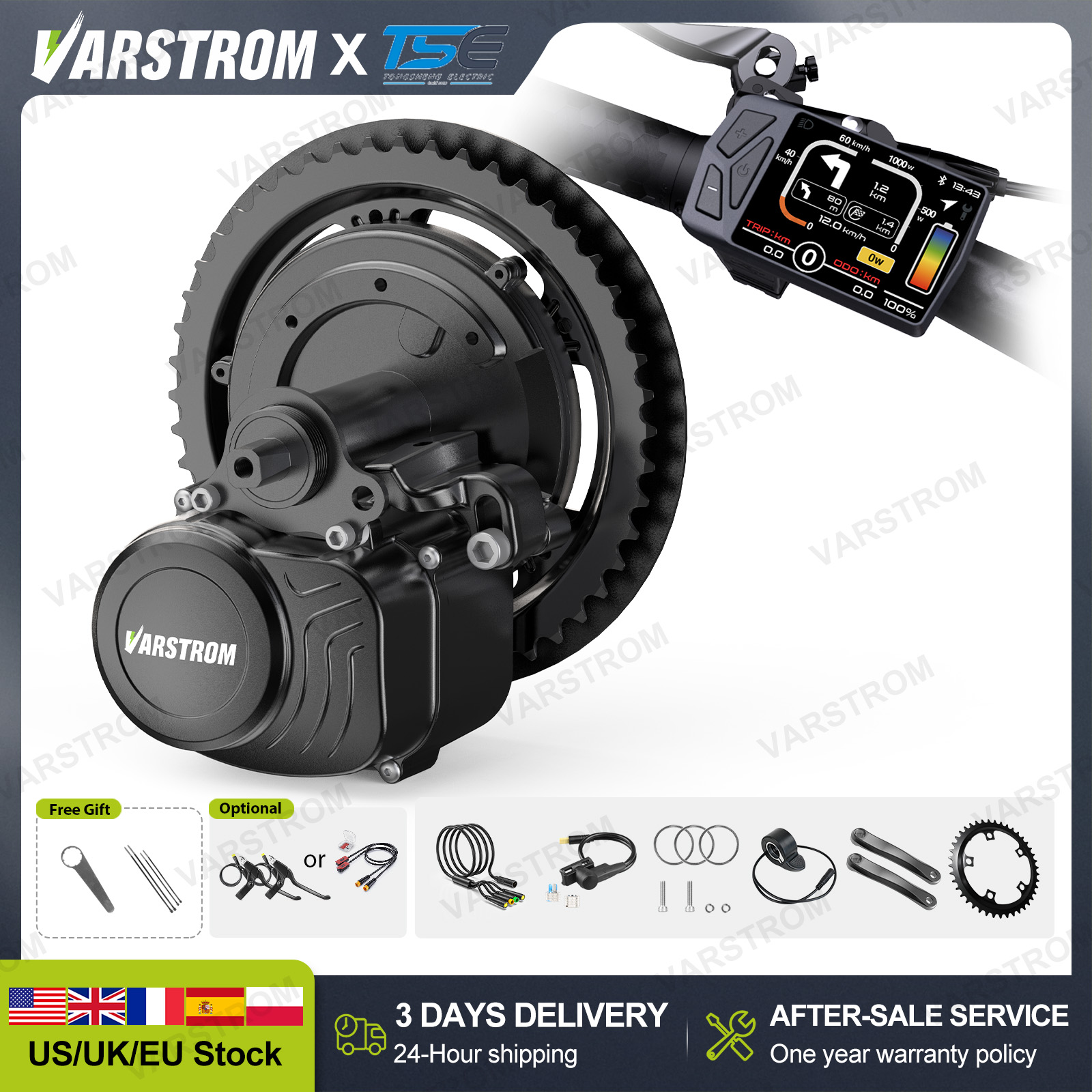 [US Stock] Silnik centralny To – Side Hung Mid Drive Motor Kit recenzja i cena